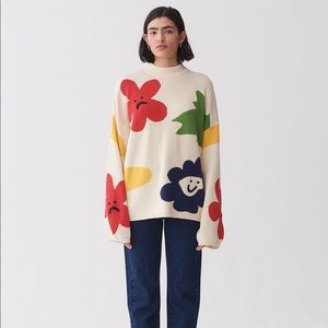 Lazy Oaf Flower Bed Mock Neck Sweater